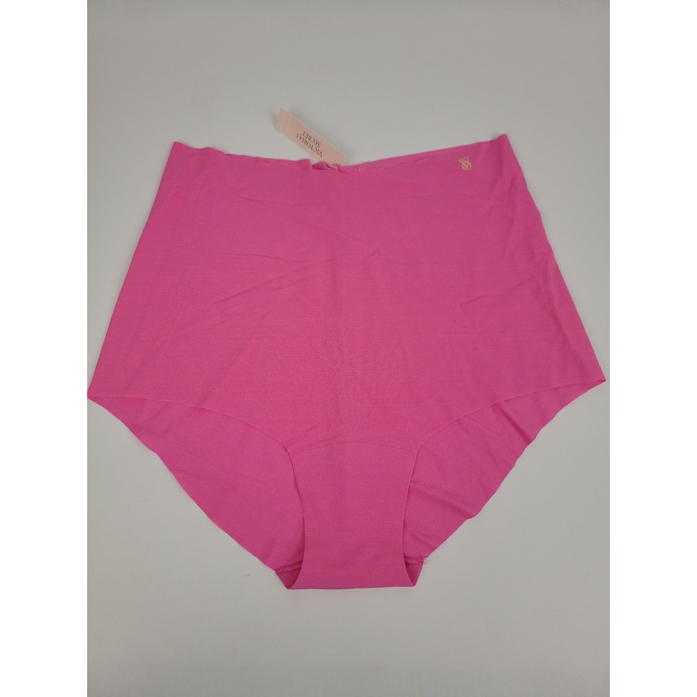 Victorias Secret High-Waist Brief Panty Pink Seamless No-Show Size M 11265484